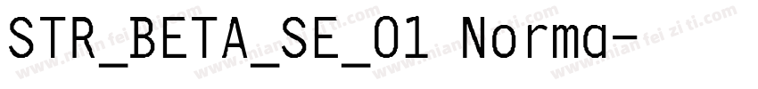 STR_BETA_SE_01 Norma字体转换